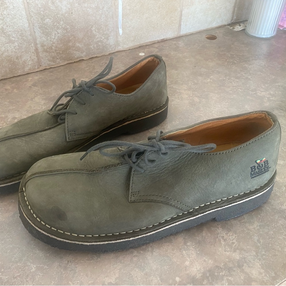 Bob Marley Men's Olive Green Lace-Up Casual Shoes by